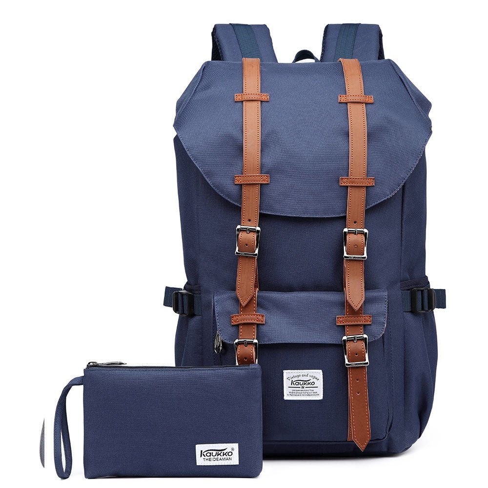 Travel Laptop Backpack, Outdoor Rucksack, School backpack Fits 15.6"(Blue) - kaukko