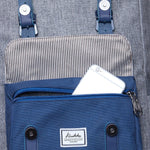 Travel Laptop Backpack, Outdoor Rucksack, School backpack Fits 15.6"(Grey-Blue) - kaukko