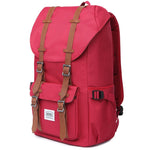 Travel Laptop Backpack, Outdoor Rucksack, School backpack Fits 15.6"(Red) - kaukko