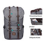 Travel Laptop Backpack, Oxford fabric( K1023-grey) - kaukko